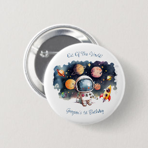 Out Of This World Outerspace Planets Boy Birthday 6 Cm Round Badge