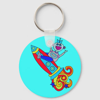 Out of this World Robot Key Ring