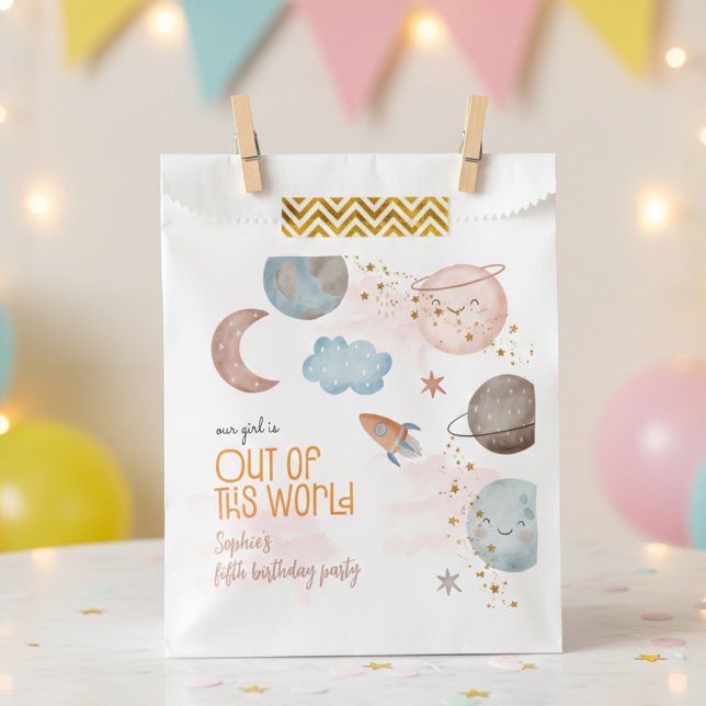 Out of this world rocket kids birthday favour bags (Creator Uploaded)