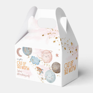 Out of this world space adventure kids birthday favour box
