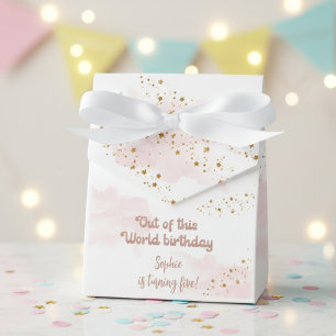 Out of this world space adventure kids birthday favour box