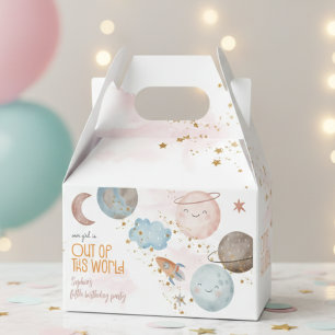 Out of this world space adventure kids birthday favour box