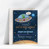 Out of This World Space Alien Spaceship Birthday