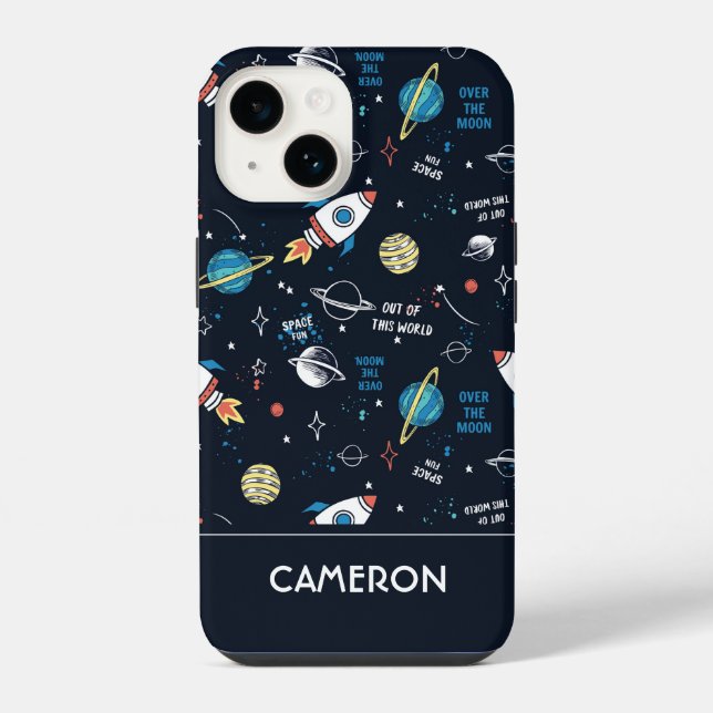Out of This World Space Pattern iPhone Case (Back)