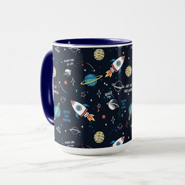 Out of This World Space Pattern Mug (Front Left)