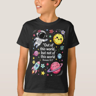 Out Of This World Spaceship Planet Galaxy Christia T-Shirt