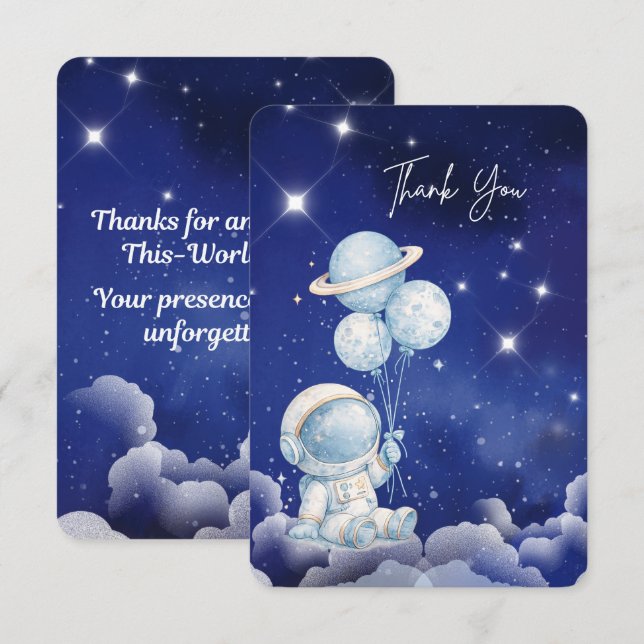 Out of This World Thank You Card (Front/Back)