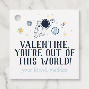 Out of This World Valentine Favour Tags