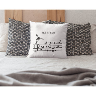 Out of Tune, toucan joining songbirds   Cushion