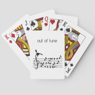 Out of Tune, toucan joining songbirds   Playing Cards