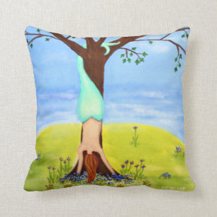 "Out Of Water" Mermaid Fantasy Art Cushion