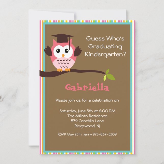 Out On A Limb Kids Graduation Invitation (Front)