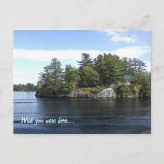 out on the lake postcard