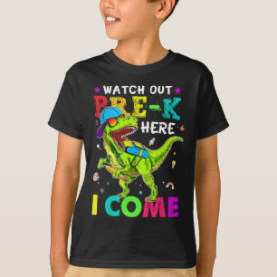 Out Pre K Here I Come Dinosaurs Back To School Kid T-Shirt