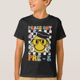 Out Pre K Last Day Of School Smile Face Teachers K T-Shirt