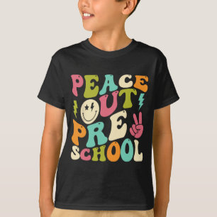 Out Preschool Groovy Graduation Last Day Of School T-Shirt