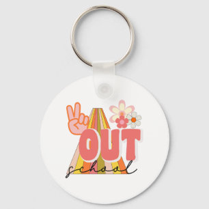 Out School Funny Last Day Of School Graduation Kid Key Ring