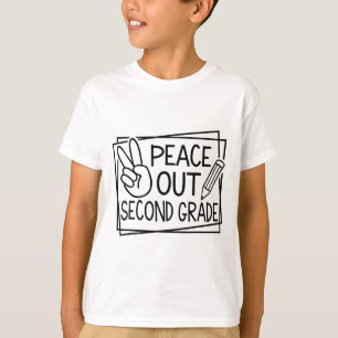 Out Second Grade Last Day Of School Summer Break  T-Shirt