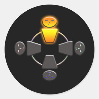 Out-Shine Classic Round Sticker