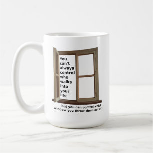 Out The Window Funny Mug