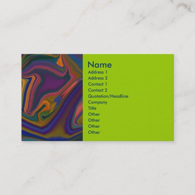 Out There business card (Front)