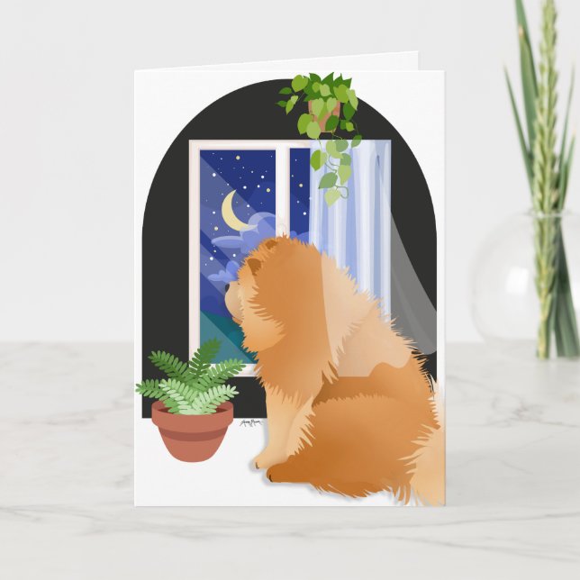 OUT THERE SOMEWHERE Chow memorial Card (Front)