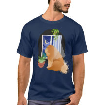 OUT THERE SOMEWHERE Chow vivid printing shirts