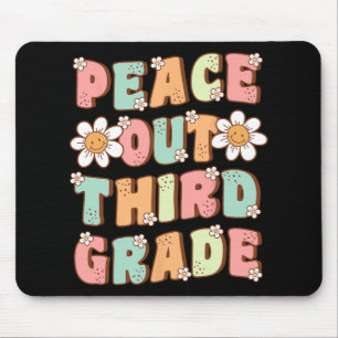 Out Third Grade Cute Groovy Last Day Of 3rd Grade  Mouse Pad