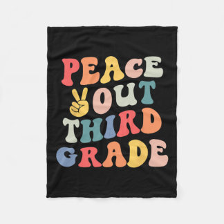Out Third Grade Last Day Of School 3rd Grade Boy G Fleece Blanket