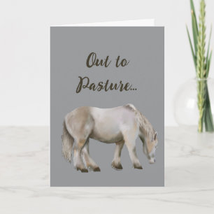 Out to Pasture Retirement Card