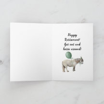 Out to Pasture Retirement Card