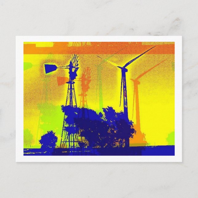 Out with the old and in with the new postcard (Front)