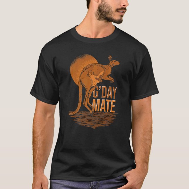 Outback Animal  Australia Animal  Kangaroo T-Shirt (Front)