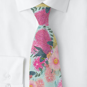 Outback Banksia And Grevillea Eucalyptus Tie