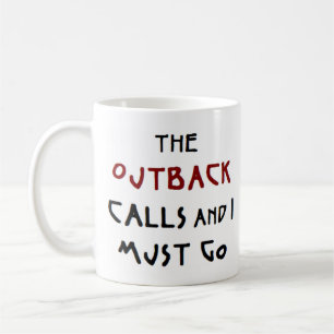outback calls coffee mug