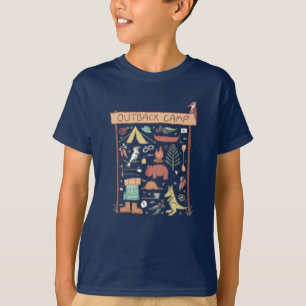 Outback Camp Australian Animals Camping gift T-Shirt