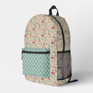Outback Camp - sand Printed Backpack