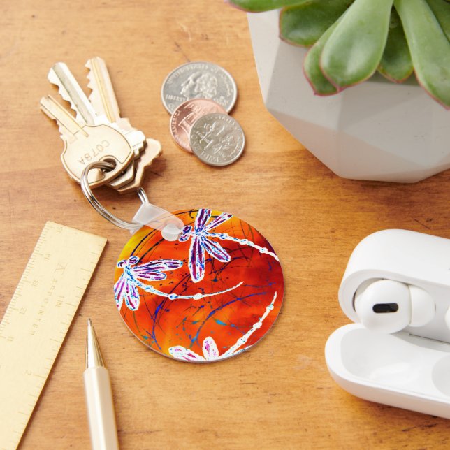 Outback Dragonfly Dance Key Ring (Desk)