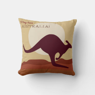 Outback kangaroo cushion