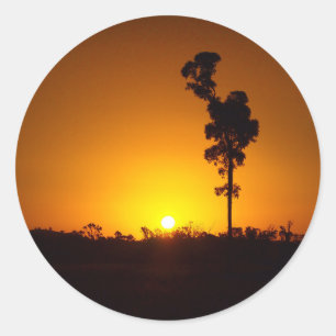 Outback sunset sticker