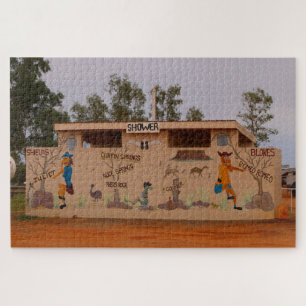Outback toilet block, Australia Jigsaw Puzzle