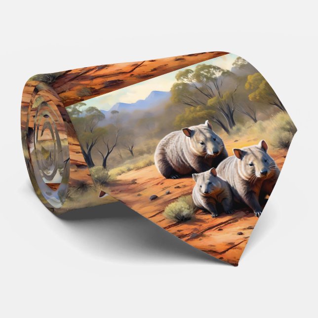 Outback Trio: Wombat Wanderers, Tie (Rolled)