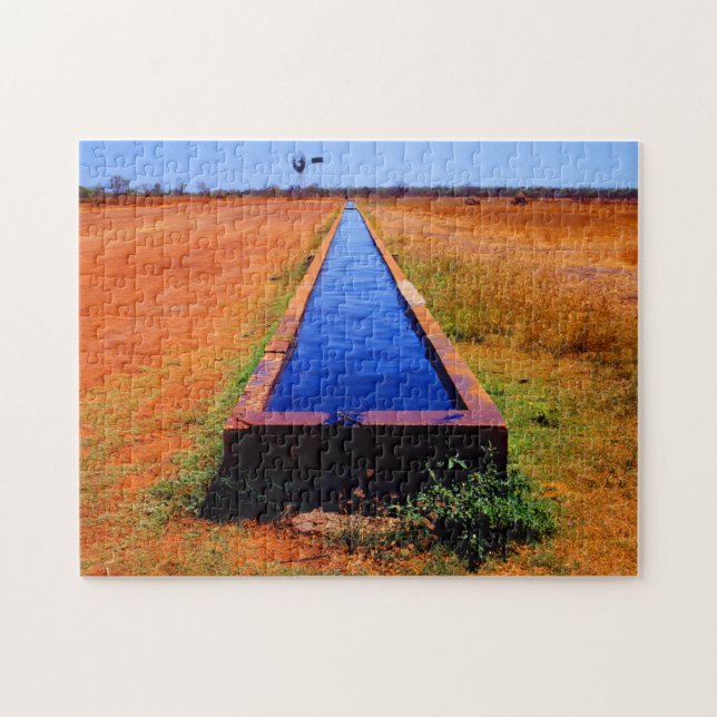 OUTBACK TROUGH 11x14 INCH Jigsaw Puzzle (Horizontal)