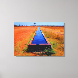 OUTBACK TROUGH 16x24 Canvas Print
