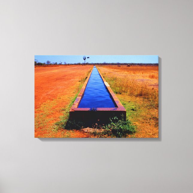 OUTBACK TROUGH 16x24 Canvas Print (Front)