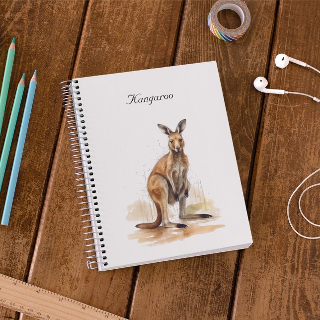 Outback Wanderer: Watercolor Kangaroo custom Planner (Creator Uploaded)
