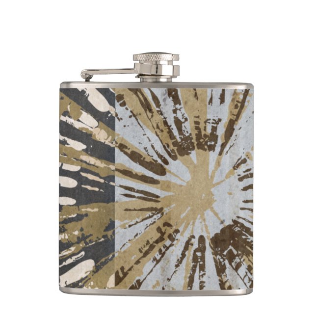 Outburst Tiles III Hip Flask (Front)