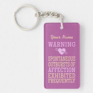 Outbursts of Affection custom key chain