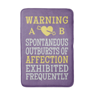 Outbursts of Affection custom monogram bath mats