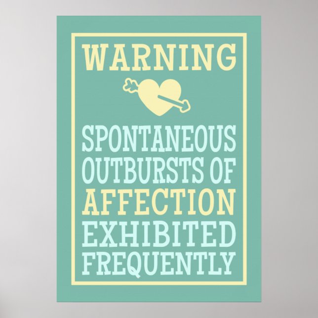 Outbursts of Affection poster (Front)